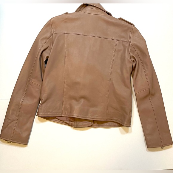 All Saints Fern Biker Jacket Sz:S US6 Nude/Pink - Picture 3 of 16